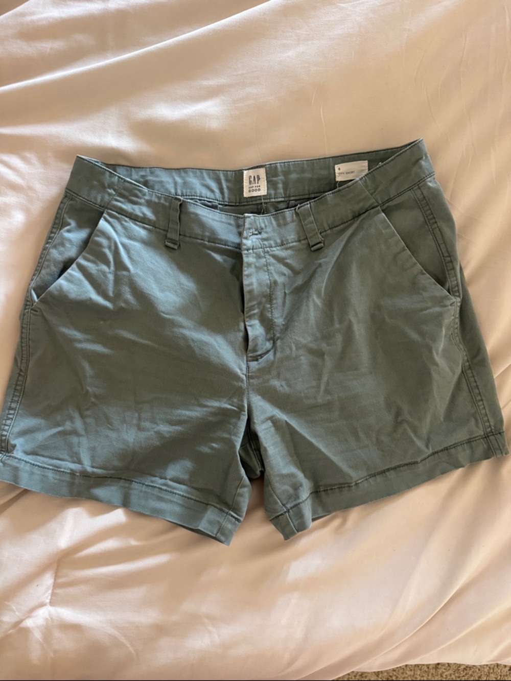 GAP Women's Olive Green Chino Shorts